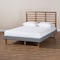Baxton Studio Rina Dark Grey Upholstered and Ash Walnut Wood Full Size Platform Bed 164-9413-9422 - alternate 3